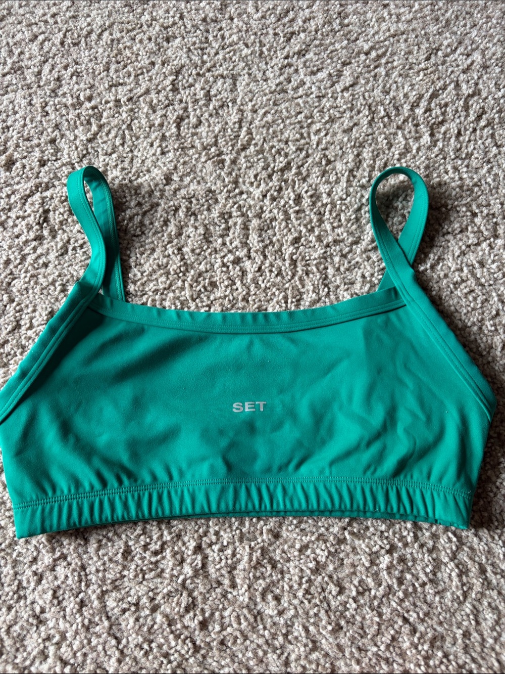 SET Active Teal Swim Crop Top
